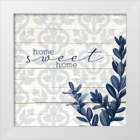 Home Sweet Home White Modern Wood Framed Art Print by Allen, Kimberly