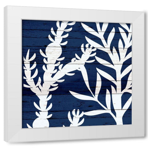 Cobalt Wood 2 White Modern Wood Framed Art Print by Allen, Kimberly