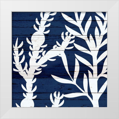 Cobalt Wood 2 White Modern Wood Framed Art Print by Allen, Kimberly