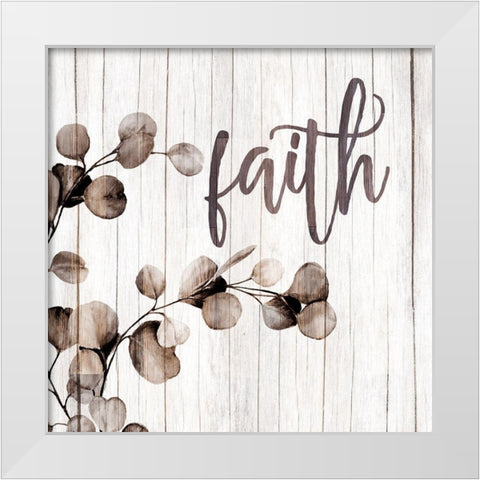 Faith Branch White Modern Wood Framed Art Print by Allen, Kimberly