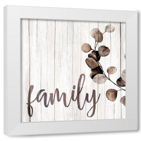 Family Branch White Modern Wood Framed Art Print by Allen, Kimberly