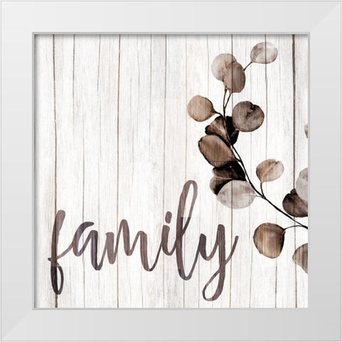 Family Branch White Modern Wood Framed Art Print by Allen, Kimberly