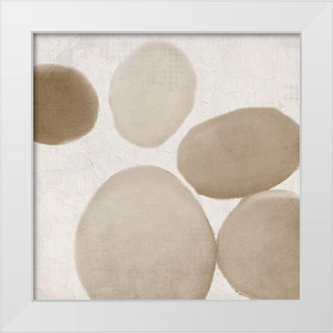 Geo Gold 1 White Modern Wood Framed Art Print by Allen, Kimberly