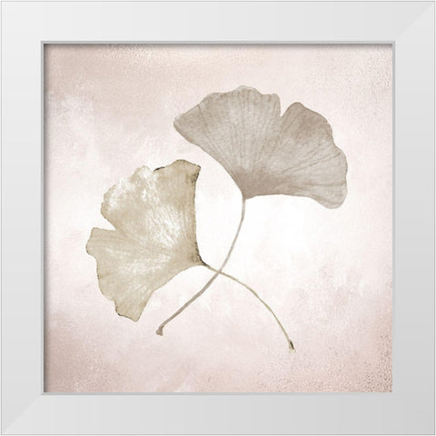 Ginkgo 1 White Modern Wood Framed Art Print by Allen, Kimberly