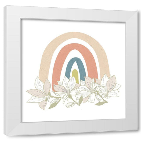 Magnolia Rainbow 1 White Modern Wood Framed Art Print by Allen, Kimberly