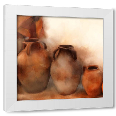Claymaker White Modern Wood Framed Art Print by Allen, Kimberly