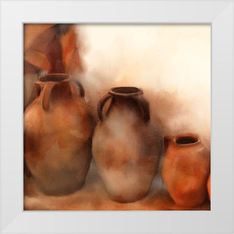 Claymaker White Modern Wood Framed Art Print by Allen, Kimberly