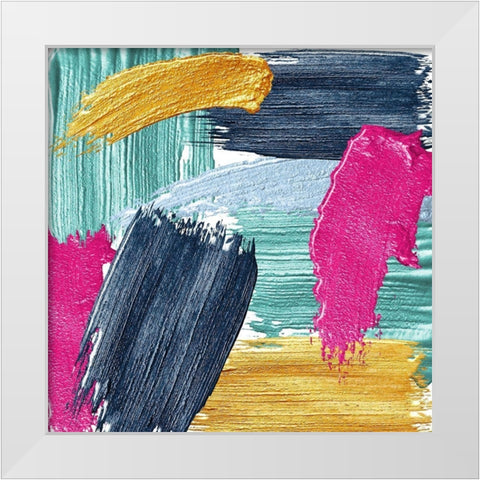 Brushes 1 White Modern Wood Framed Art Print by Allen, Kimberly