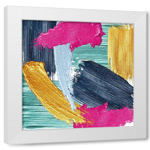 Brushes 2 White Modern Wood Framed Art Print by Allen, Kimberly