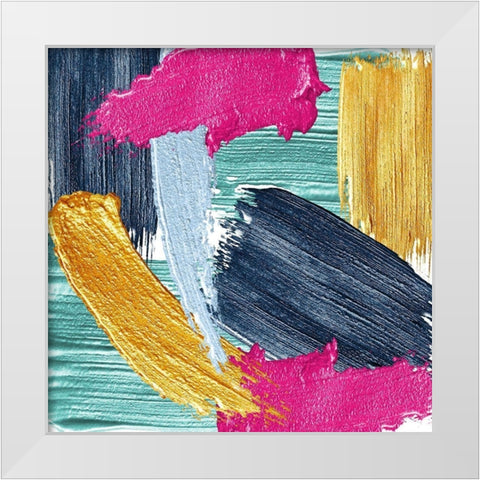Brushes 2 White Modern Wood Framed Art Print by Allen, Kimberly