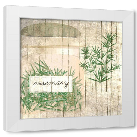 Rosemary White Modern Wood Framed Art Print by Allen, Kimberly