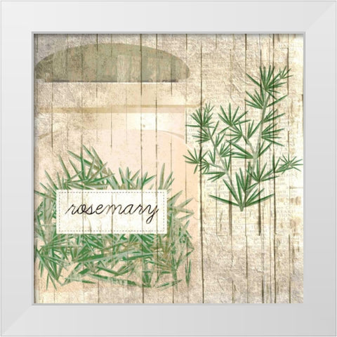 Rosemary White Modern Wood Framed Art Print by Allen, Kimberly