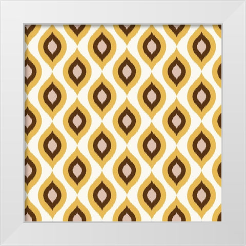 Global Pattern 1 White Modern Wood Framed Art Print by Allen, Kimberly