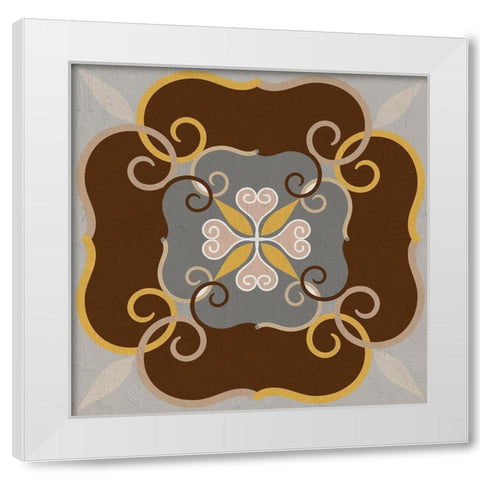 Global Tile 2 White Modern Wood Framed Art Print by Allen, Kimberly