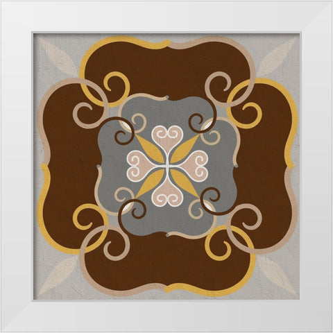 Global Tile 2 White Modern Wood Framed Art Print by Allen, Kimberly