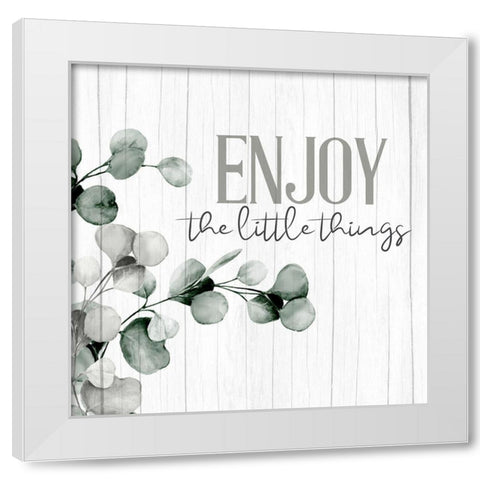 Enjoy Branches White Modern Wood Framed Art Print by Allen, Kimberly