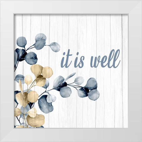 It is Well Branch White Modern Wood Framed Art Print by Allen, Kimberly