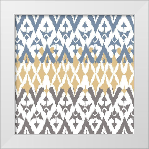 Ikat Farm 1 White Modern Wood Framed Art Print by Allen, Kimberly