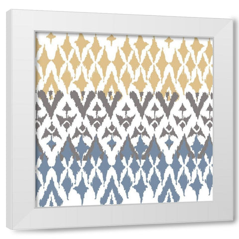 Ikat Farm 2 White Modern Wood Framed Art Print by Allen, Kimberly
