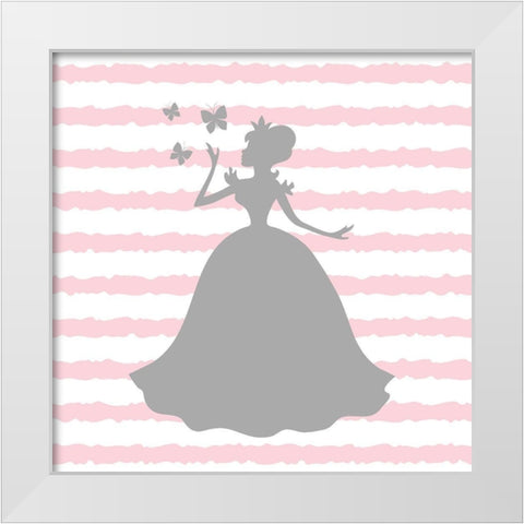 Princess Dreams 2 White Modern Wood Framed Art Print by Allen, Kimberly