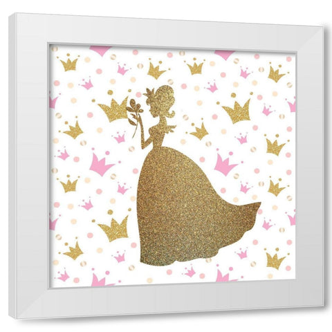 Princess Dreams 3 V2 White Modern Wood Framed Art Print by Allen, Kimberly