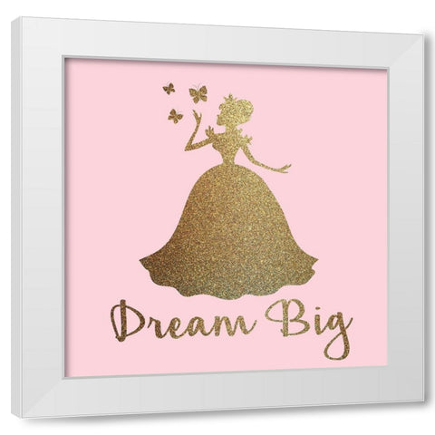 Princess Dreams 2 V2 White Modern Wood Framed Art Print by Allen, Kimberly