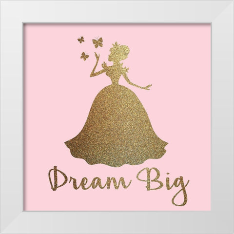 Princess Dreams 2 V2 White Modern Wood Framed Art Print by Allen, Kimberly