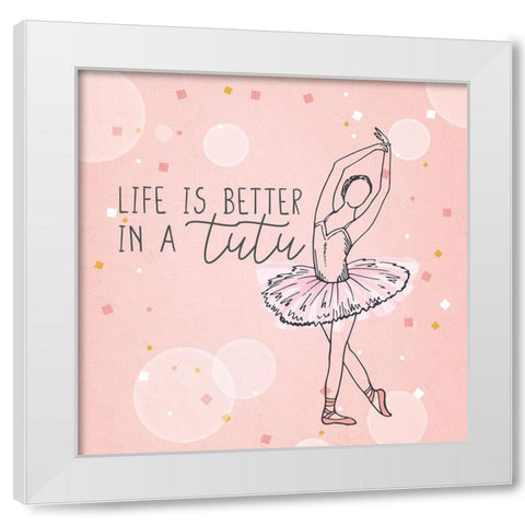 Born to Dance 2 White Modern Wood Framed Art Print by Allen, Kimberly