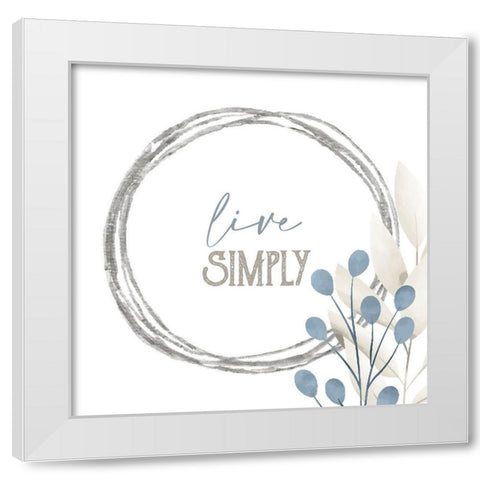 Grateful 6 White Modern Wood Framed Art Print by Allen, Kimberly