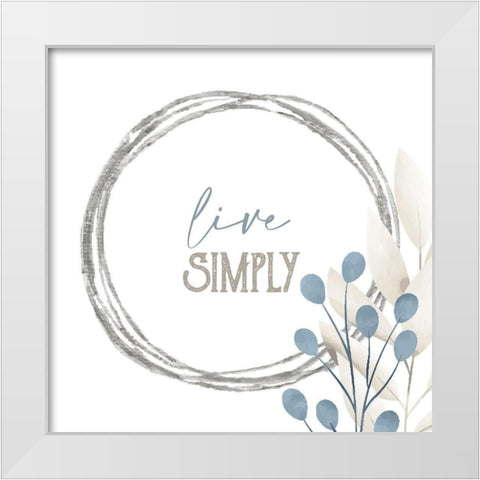 Grateful 6 White Modern Wood Framed Art Print by Allen, Kimberly