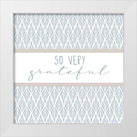 Grateful 7 White Modern Wood Framed Art Print by Allen, Kimberly