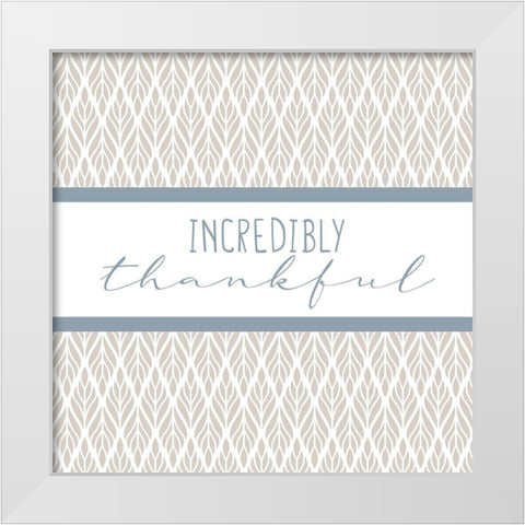 Grateful 8 White Modern Wood Framed Art Print by Allen, Kimberly