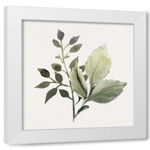 Watercolor Sage 2 White Modern Wood Framed Art Print by Allen, Kimberly