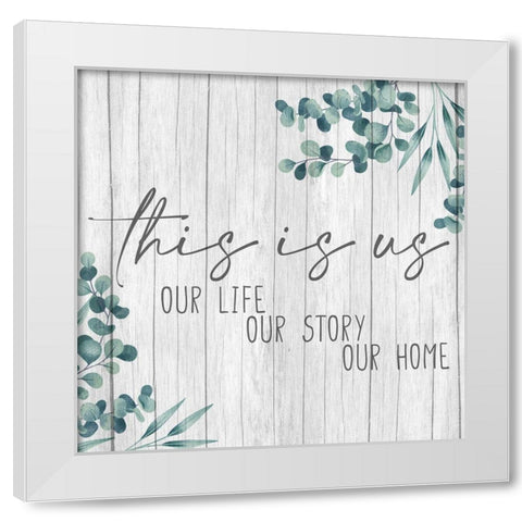 Our Wood Panel Square White Modern Wood Framed Art Print by Allen, Kimberly