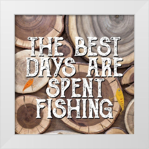 The Best Days White Modern Wood Framed Art Print by Allen, Kimberly