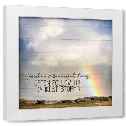 After the Storm White Modern Wood Framed Art Print by Allen, Kimberly