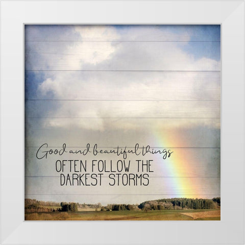 After the Storm White Modern Wood Framed Art Print by Allen, Kimberly