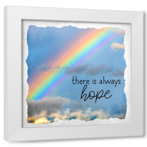 There is Always Hope White Modern Wood Framed Art Print by Allen, Kimberly