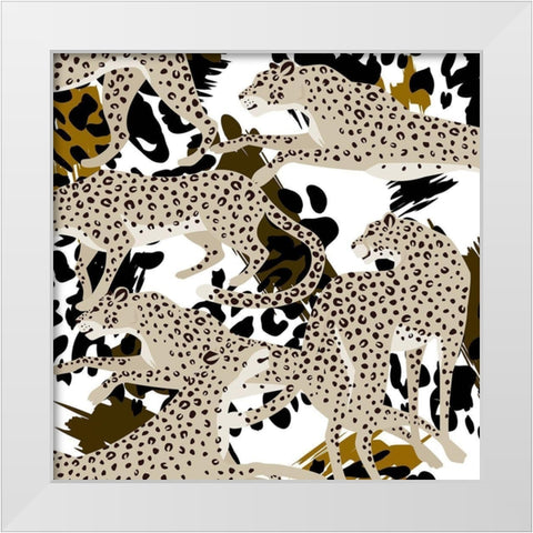 On the Hunt 3 White Modern Wood Framed Art Print by Allen, Kimberly