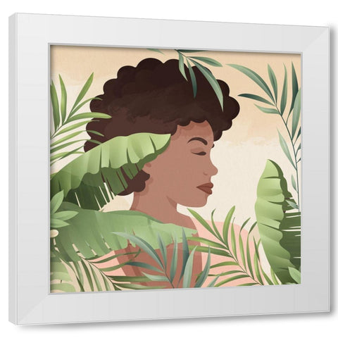 Serene 1 White Modern Wood Framed Art Print by Allen, Kimberly