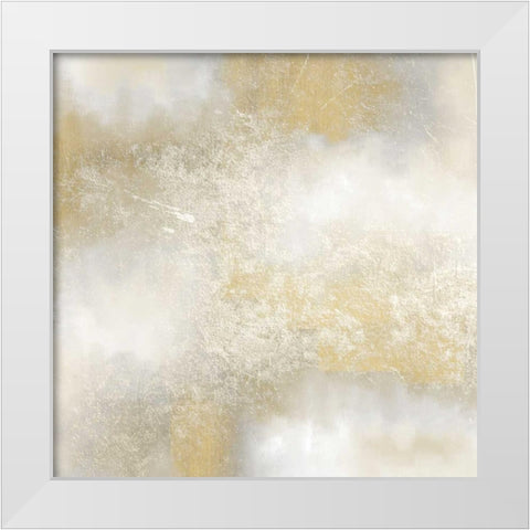 Golden Lights White Modern Wood Framed Art Print by Allen, Kimberly