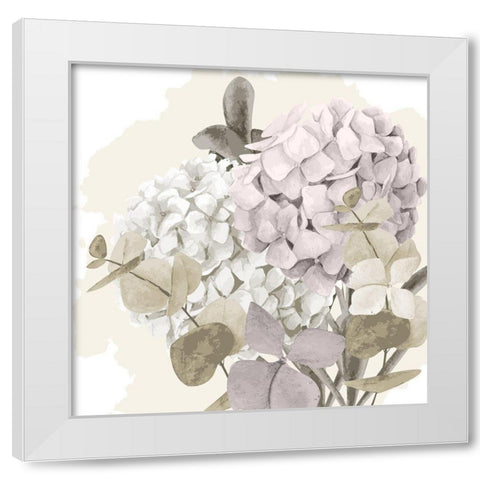 Hydrangea 2 V2 White Modern Wood Framed Art Print by Allen, Kimberly