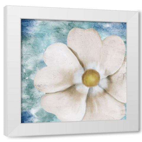 On Teal 2 White Modern Wood Framed Art Print by Allen, Kimberly