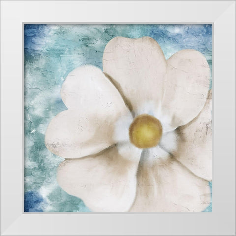 On Teal 2 White Modern Wood Framed Art Print by Allen, Kimberly