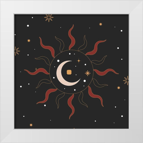 Mystic 2 White Modern Wood Framed Art Print by Allen, Kimberly