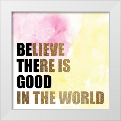 Be the Good White Modern Wood Framed Art Print by Allen, Kimberly
