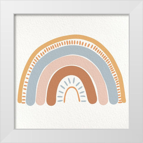 ABC Rainbow 3 White Modern Wood Framed Art Print by Allen, Kimberly