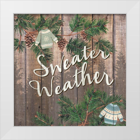 Cozy 1 White Modern Wood Framed Art Print by Allen, Kimberly