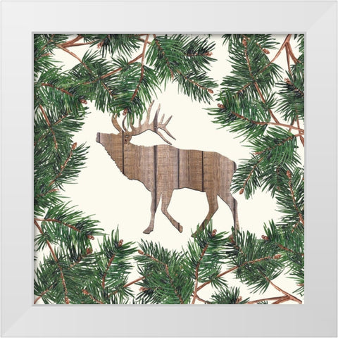 Cozy 4 White Modern Wood Framed Art Print by Allen, Kimberly