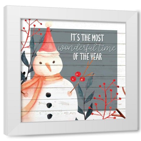 Most Wonderful Time White Modern Wood Framed Art Print by Allen, Kimberly